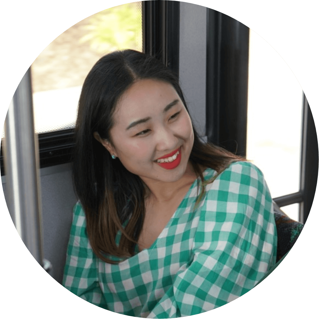 woman enjoying a ride on a connect transit bus