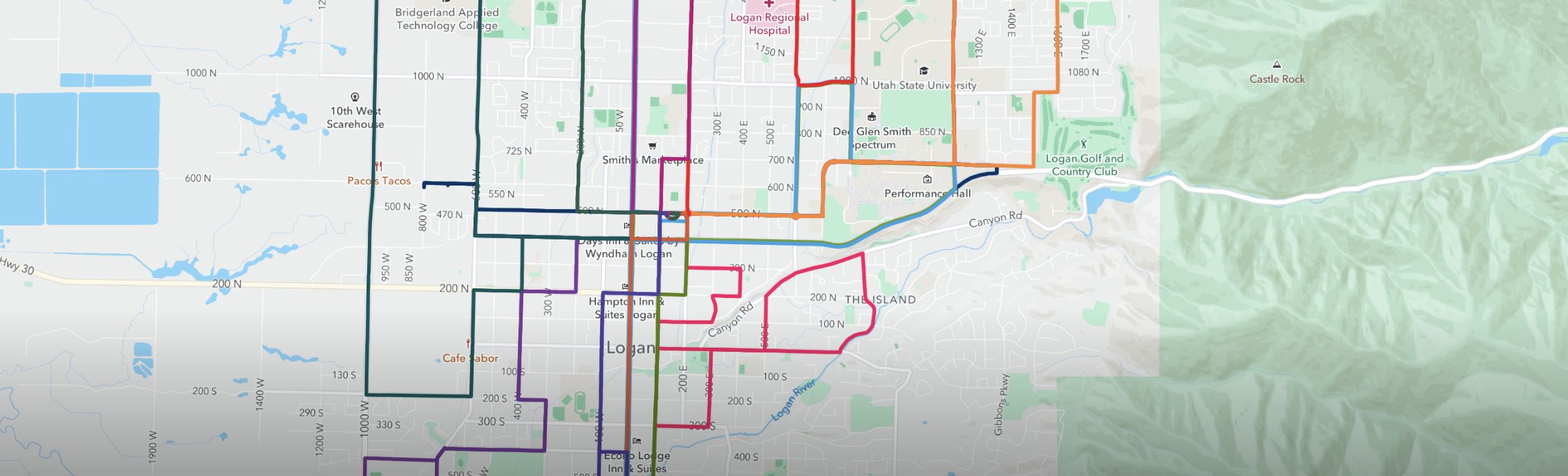 Connect Transit System Map